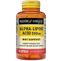 Альфа-липоевая кислота Mason Natural 200 мг 60 капсул