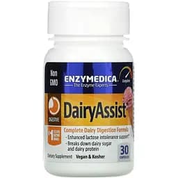 Натуральна добавка Enzymedica Dairy Assist, 30 капсул