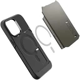 Оригінальний протиударний чохол Spigen Slim Armor (MagFit) MagSafe для iPhone 14 Pro Max (6.7") Gunmetal (ACS04646) - мініатюра 2