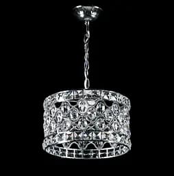 Люстра стельова Splendid Ray L397/1L (24) CR, 1xE27, 40W, 45см, хром, білий, метал, кришталь, сучасний стиль для дому - мініатюра 2