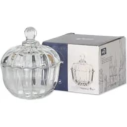 Сахарница стеклянная Crystal Miranda с крышкой 140 мл D-9.2 см (83000152_YBCG-152)