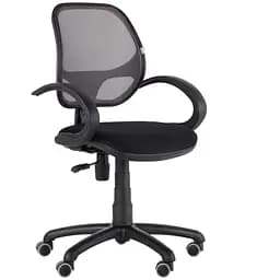 Кресло Байт/АМФ-5 сиденье Сетка черная/спинка Сетка серая