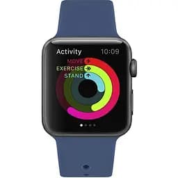 Ремінець Uwatch Silicone Strap for Apple Watch 38/40 mm Ocean Blue - мініатюра 3