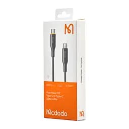 Кабель Mcdodo Nest Series Auto Power Off 100W Type-C to Type-C Data Cable 1.2 м CA-3460 Чорний - мініатюра 2