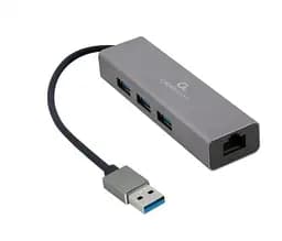 Хаб USB A-AMU3-LAN-01 Grey USB 3.1 - 3xUSB 3.1 / GLan Cablexpert teh0019578
