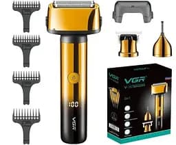 Бритва-триммер VGR V-367 3 в 1 для стрижки волос и бороды.