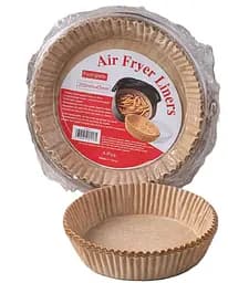 Паперові вкладиші круглі для аерофритюрниці Air Fryer Liners 50 шт термостійкі 200×45 мм Коричневий