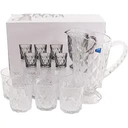 Набор стаканов для напитков G-Horse 6 шт + кувшин 1 шт(BMJ-6011LXT)