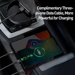 Зарядна станція в авто Baseus Car Sharing Charging Station (Type-C+Dual USB з кабелем «три в одному» M+L+T, 3A - мініатюра 5