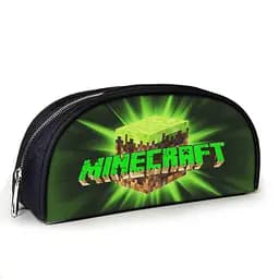 Пенал школьный Minecraft Куб 23х10х8 см с принтом для мальчика (02839)