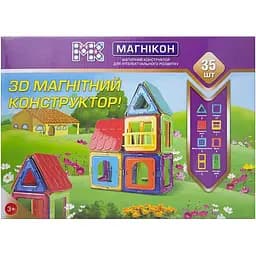 3D магнитный конструктор Магнікон, 35 элементов (МК-35)