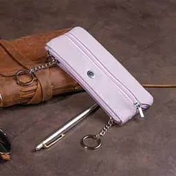 Ключниця-гаманець з кишенею унісекс ST Leather 19350 лілова
