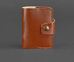 Кожаный кард-кейс 7.1 (Книжечка) светло-коричневый