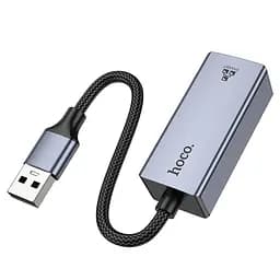 Інтернет-адаптер Hoco UA37 1000 Mbps USB to RJ45 мережева карта зовнішня - мініатюра 3
