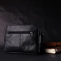 Шкіряна жіноча сумка Grande Pelle 23х17х7 см sum0023595 - мініатюра 8