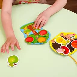 Гра-шнурівка з липучками "Їжачок у лісі" Vladi Toys VT1804-45 (укр) - мініатюра 4