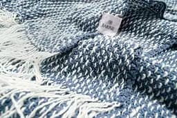 Плед-накидка Barine - Wave indigo синій 140x170 - мініатюра 3