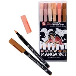 Набор маркеров KOI MANGA 6цв Sakura