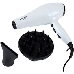 Фен для волосся Gemei GM-105 професійний з 2 насадками 2400 Вт білий (GM-105)