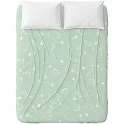 Простирадло Home Line Волошки, бязь, 145х215 см, білі на зеленому (173552)