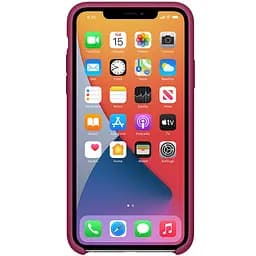 Чохол Silicone Case AA для Apple iPhone 11 Pro 5.8" Малиновий / Pomegranate - мініатюра 2