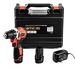 Аккумуляторный бесщеточный шуруповерт GTM DS12/38BL + 2 АКБ и ЗУ в кейсе (DS12/38BL)