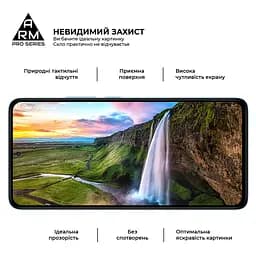 Захисне скло на Xiaomi Redmi Note 14 4G з олеофобним покриттям, Pro, повне проклеювання, антистатичний і пиловідштовхуючий шар, 9H, самоклеючеся, 2.5D, на весь екран, антистатичний клей, ArmorStandart (ARM79679) - мініатюра 4