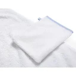 Рушник з капюшоном та рукавичкою Childhome 80x80 см flower blue (CCBCMBF) - мініатюра 5