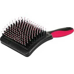 Пуходерка для котів та собак Croci Vanity з напиленням та щетиною середня 10.5x15.5 см червона (C6067433)