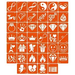 Набор трафаретов для био-папа «Q - разное» q-simple_40_1