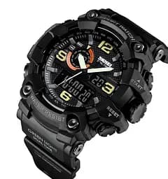 Годинники наручні чоловічі Skmei 1552 Black, 1552BK (17153)