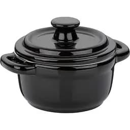 Форма для запікання Kela Malin з кришкою 10х8 см чорна (11937)