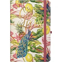Книга записна Buromax Tropical в клітинку 207х136 мм на резинці 96 аркушів (BM.255112-46)