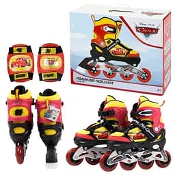 Детские ролики RL2119 (RL7T) Cars, размер S (31-34) с защитой