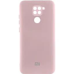 Чохол Lakshmi Silicone Cover Full Camera (AAA) with Logo для Xiaomi Redmi Note 9 / Redmi 10X Рожевий / Pink Sand