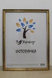 Фоторамка 30х42, золота з коричневим обрамленням, 1715-х0100, СКЛО + ДВП                                                                                                                                                                                                                                                                                                                                                                                                    