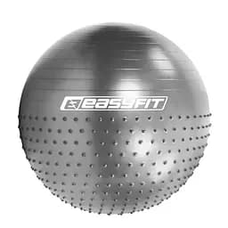 Фитбол 65 см EasyFit Hybrid серый (полумассажный фитбол) (EF-3011-GY)