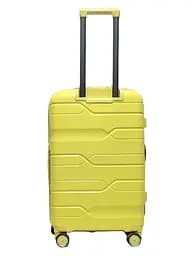 Валіза середня M поліпропілен Milano bag 0306 65×42×28см 56л Жовтий - мініатюра 3
