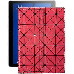 Чохол StatusCASE з екошкіри для планшету Huawei MediaPad M3 lite 10 Червоний ромб