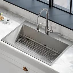 Комплект кухонний Kraus Loften KCH-1000, Нержавіюча сталь - мініатюра 5