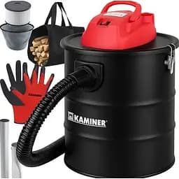Пылесос для золы Kaminer ODK006-15L 26239 1200 Вт 15 л HEPA + тканевый фильтр функция воздуходувки нержавеющая сталь