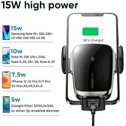 Тримач з бездротовим зарядним пристроєм JOYROOM Electric Wireless Long Arm version JR-ZS248 15W - мініатюра 2