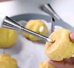 Кондитерська насадка для наповнення еклерів та тістечок 7.6 см, Kitchen Master Сріблястий 87319 - мініатюра 4