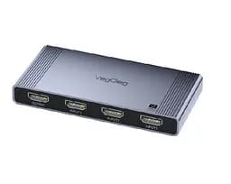 Комутатор VEGGIEG V-HD10 HDMI 1x3, HDTV2.0 4K, Grey, Box