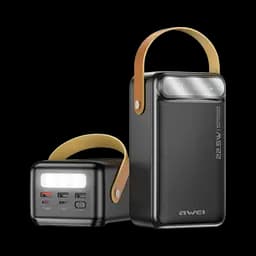 Зовнішній акумулятор Awei P101K 60000 mAh, Power Bank з швидкою зарядкою PD 22,5W, чорний