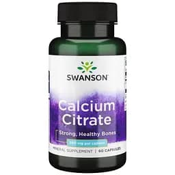 Минералы Swanson Calcium Citrate 200 мг 60 капсул