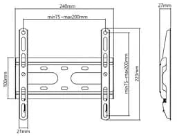 Кріплення для телевізора кронштейн UniBracket BZ03-20 13-42'' [32907] - мініатюра 6
