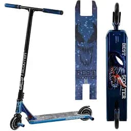 Самокат трюковый Best Scooter с пегами 79х13х57 см Черно-синий 000254862