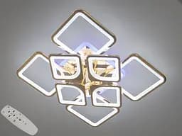 Стельовий світильник LED Diasha H8060/4+4G, 155W, 3200K-6500K, золото, сучасний стиль для дому