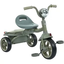 Дитячий триколісний велосипед MT 1037 EVA колеса 8/6 музика та світло сірий